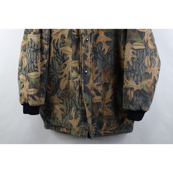 Vintage 90s Streetwear Mens Large Reversible Hooded Camouflage Parka Jacket - Picture 3 of 16
